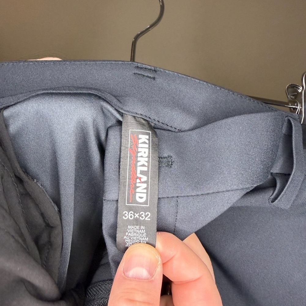 Kirkland Signature Men's Dark Gray Dress Pants - Picture 3 of 3